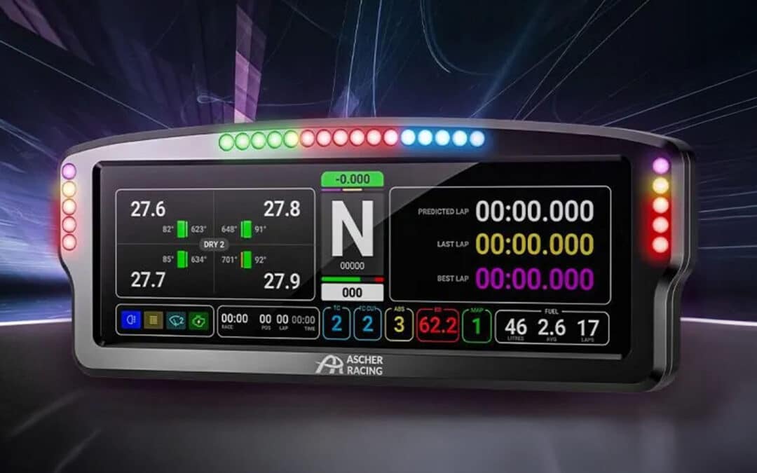 Ascher Racing presenterar AR8 Instrumentpanel: XXL 8-tums skärm