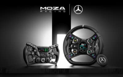 MOZA Gamescom 2026: rattar från Mercedes och Ford, MotoGP-motorcyklar och AI